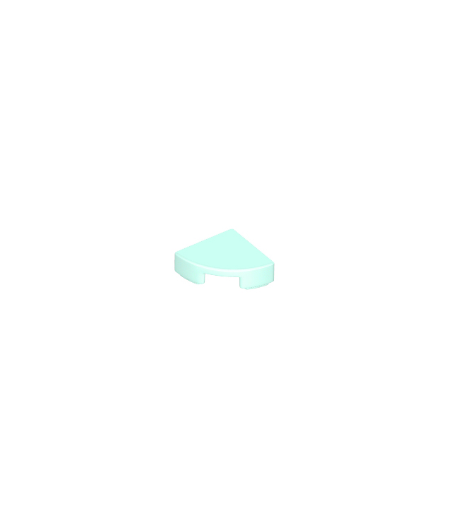 LEGO - Tegel, rond 1 x 1 kwart - Light Aqua | N