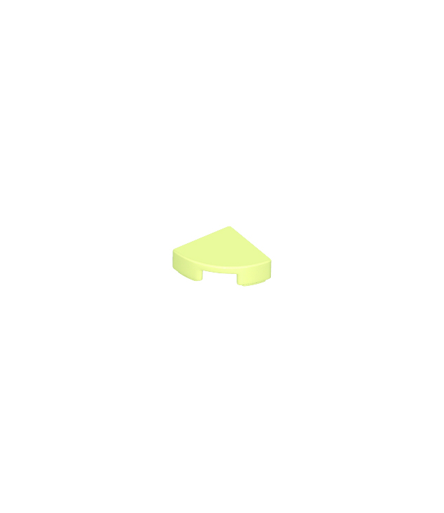 LEGO - Tegel, rond 1 x 1 kwart - Yellowish Green | N