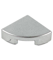 LEGO - Tegel, rond 1 x 1 kwart - Metallic Silver | N - Thumbnail