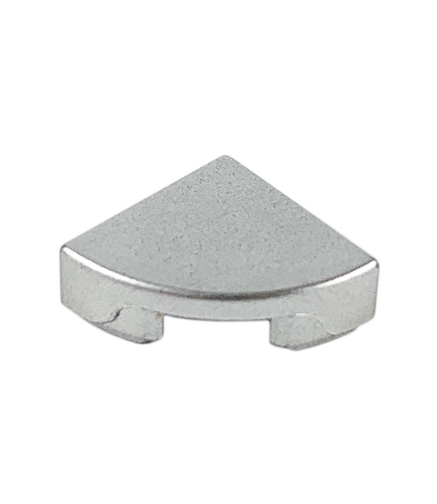LEGO - Tegel, rond 1 x 1 kwart - Metallic Silver | N