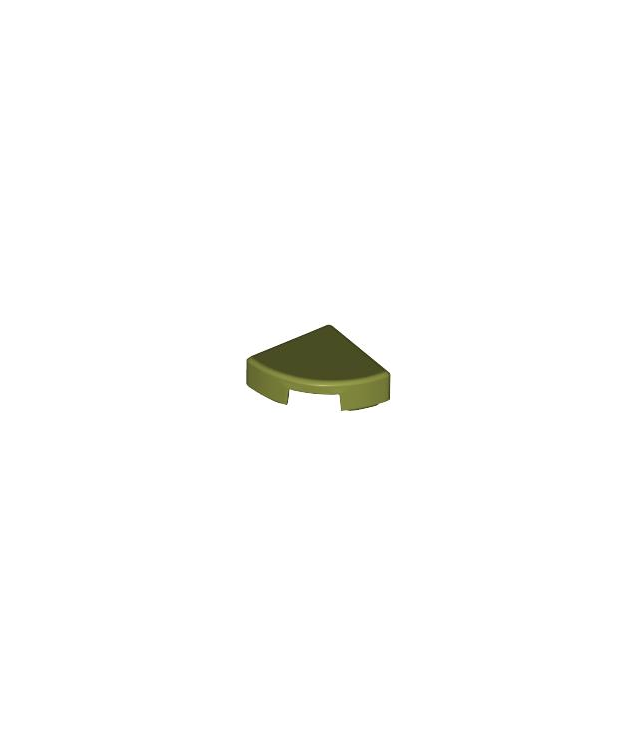 LEGO - Tegel, rond 1 x 1 kwart - Olive Green | N