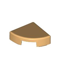 LEGO - Tegel, rond 1 x 1 kwart - Medium Tan | N - Thumbnail