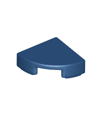 LEGO - Tegel, rond 1 x 1 kwart - Dark Blue | N - Thumbnail