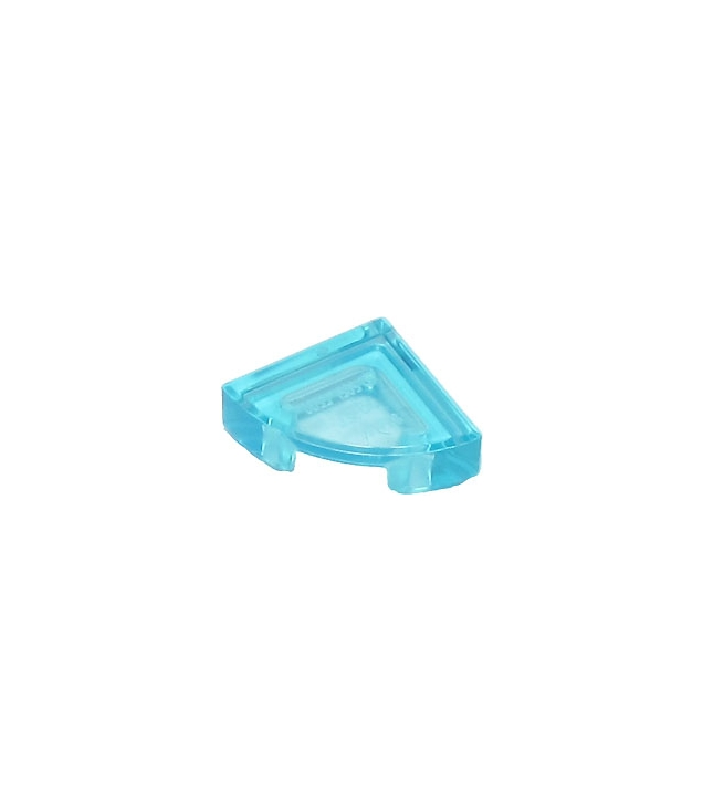 LEGO - Tegel, rond 1 x 1 kwart - Trans-Light Blue | N