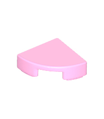 LEGO - Tegel, rond 1 x 1 kwart - Bright Pink | N - Thumbnail