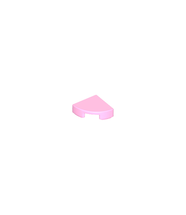 LEGO - Tegel, rond 1 x 1 kwart - Bright Pink | N
