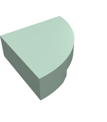 LEGO - Tegel, rond 1 x 1 kwart - Sand Green | N - Thumbnail