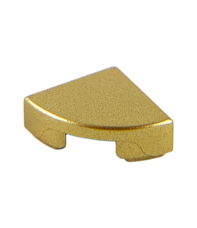 LEGO - Tegel, rond 1 x 1 kwart - Metallic Gold | N