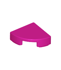 LEGO - Tegel, rond 1 x 1 kwart - Magenta | N - Thumbnail