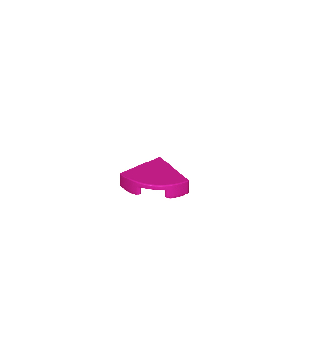 LEGO - Tegel, rond 1 x 1 kwart - Magenta | N