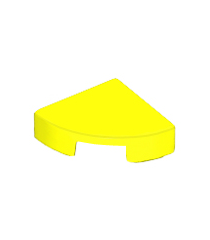 LEGO - Tegel, rond 1 x 1 kwart - Neon Yellow | N - Thumbnail