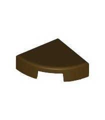 LEGO - Tegel, rond 1 x 1 kwart - Dark Brown | N - Thumbnail