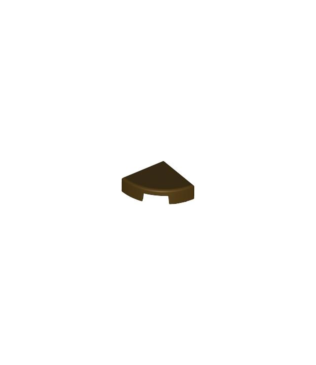 LEGO - Tegel, rond 1 x 1 kwart - Dark Brown | N