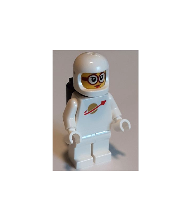 LEGO - Classic Space – wit met zwarte luchttanks, vrouw met bril - | N