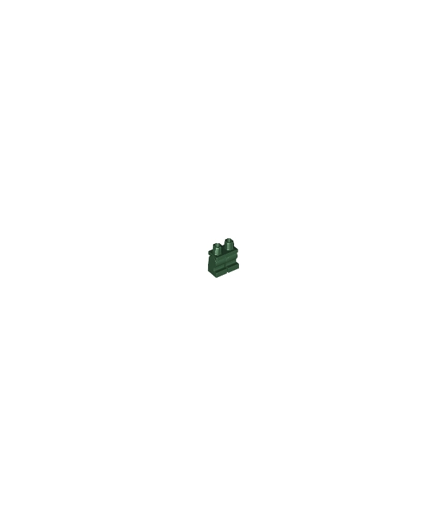 LEGO - Heupen en middelgrote benen egaal - Dark Green | N