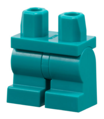 LEGO - Heupen en middelgrote benen egaal - Dark Turquoise | N - Thumbnail