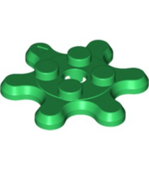 LEGO - Plaat, rond 2 x 2 tandwiel 6 tanden - Green | N - Thumbnail