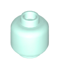 LEGO - Minifiguur-hoofd (egaal) - Light Aqua | N - Thumbnail