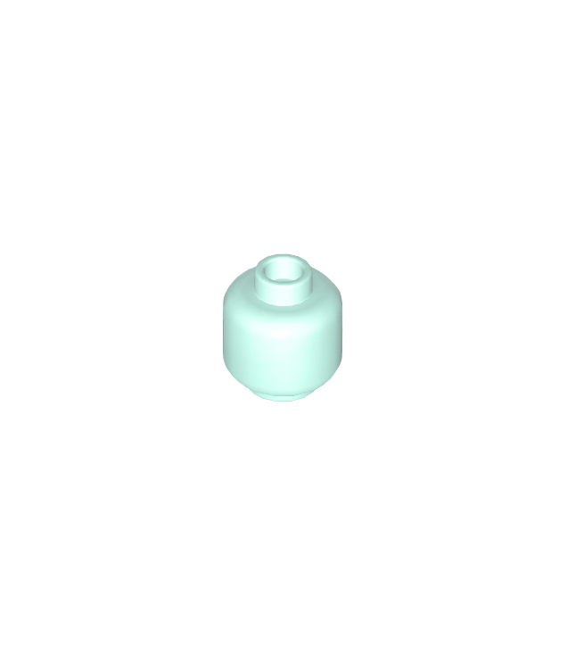 LEGO - Minifiguur-hoofd (egaal) - Light Aqua | N