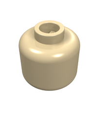 LEGO - Minifiguur-hoofd (egaal) - Tan | N - Thumbnail