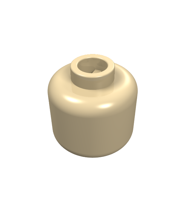 LEGO - Minifiguur-hoofd (egaal) - Tan | N