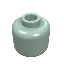 LEGO - Minifiguur-hoofd (egaal) - Sand Green | N - Thumbnail