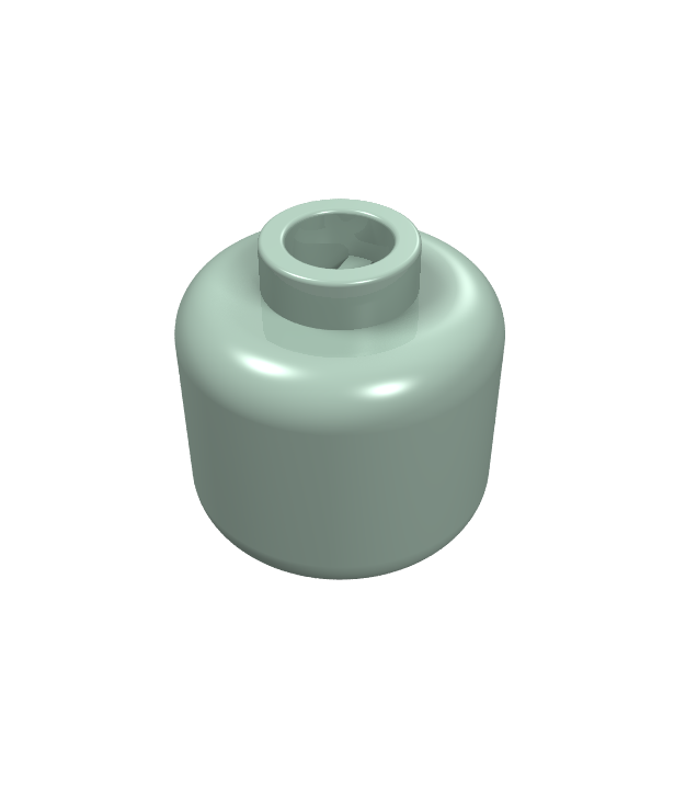 LEGO - Minifiguur-hoofd (egaal) - Sand Green | N