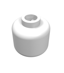 LEGO - Minifiguur-hoofd (egaal) - White | N - Thumbnail