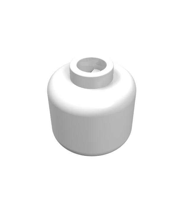 LEGO - Minifiguur-hoofd (egaal) - White | N