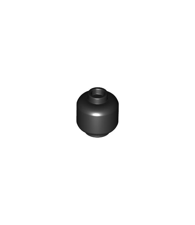 LEGO - Minifiguur-hoofd (egaal) - Black | N
