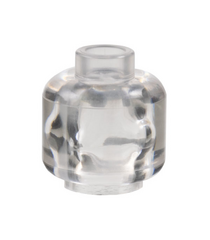 LEGO - Minifiguur-hoofd (egaal) - Trans-Clear | N - Thumbnail