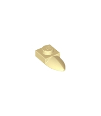 LEGO - Plaat, gemodificeerd 1 x 1 met horizontale tand - Tan | N - Thumbnail