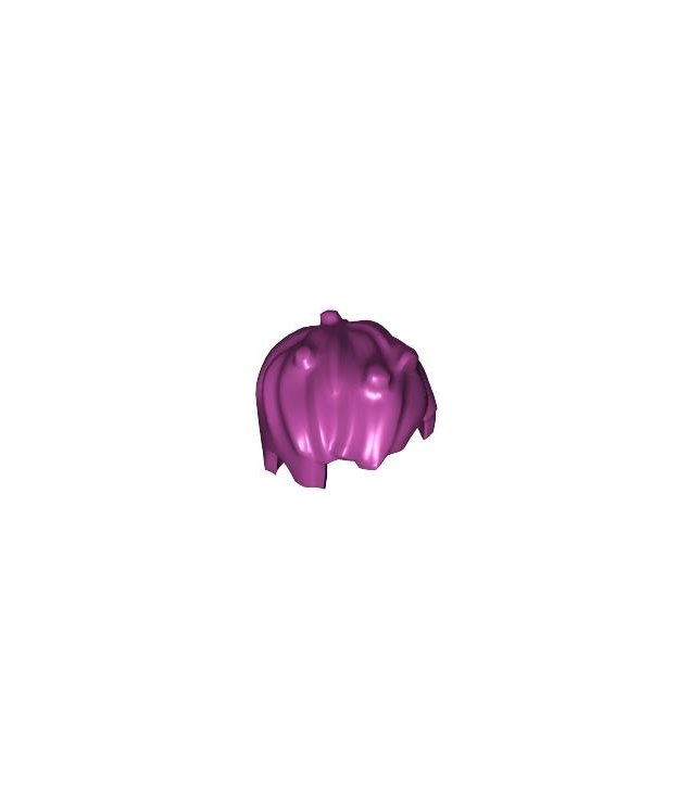 LEGO - Minifiguur-haar kort en rommelig - Magenta | N