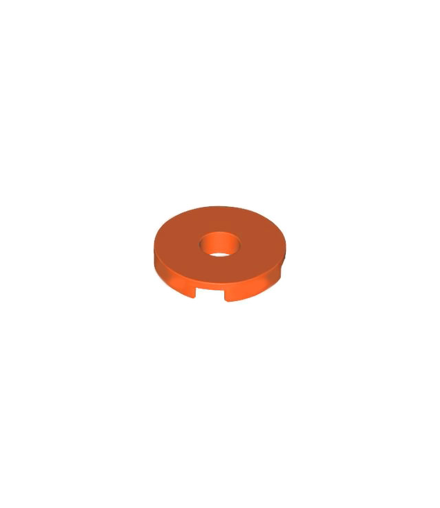 LEGO - Tegel, rond 2 x 2 met gat - Reddish Orange | N
