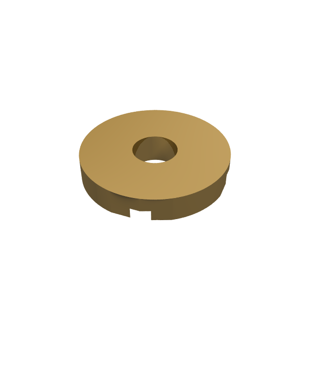 LEGO - Tegel, rond 2 x 2 met gat - Pearl Gold | N