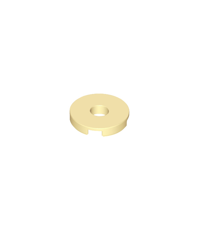 LEGO - Tegel, rond 2 x 2 met gat - Tan | N