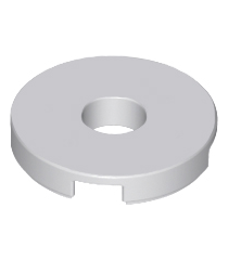 LEGO - Tegel, rond 2 x 2 met gat - Light Bluish Gray | N - Thumbnail