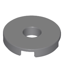 LEGO - Tegel, rond 2 x 2 met gat - Dark Bluish Gray | N - Thumbnail