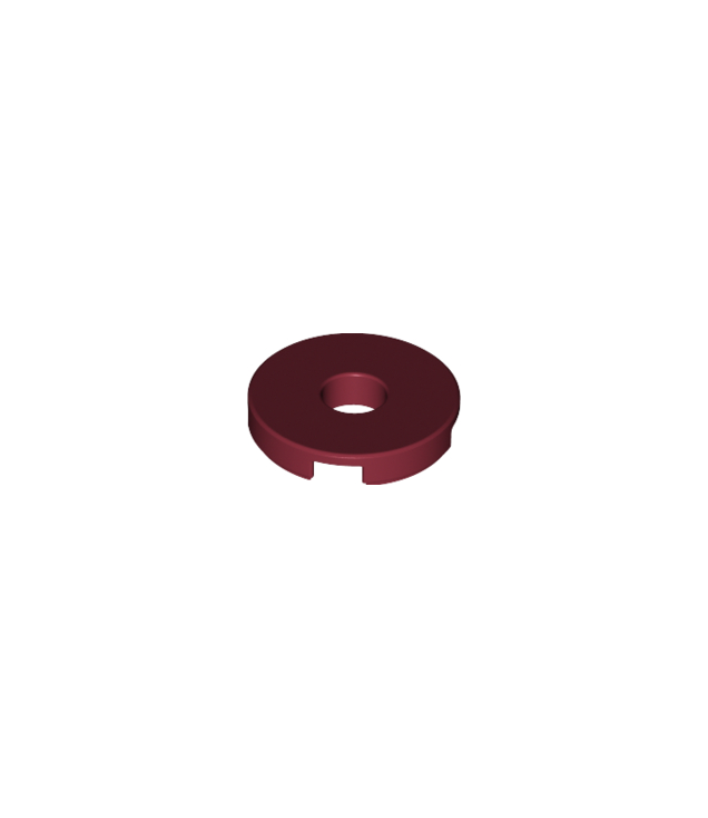 LEGO - Tegel, rond 2 x 2 met gat - Dark Red | N