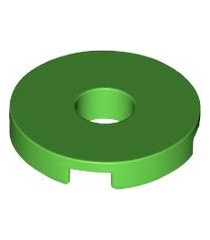 LEGO - Tegel, rond 2 x 2 met gat - Bright Green | N - Thumbnail