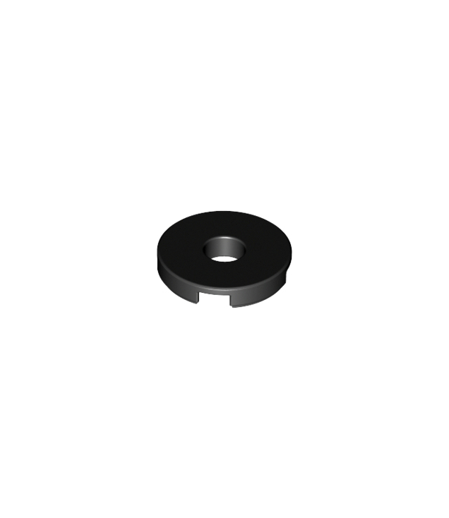 LEGO - Tegel, rond 2 x 2 met gat - Black | N
