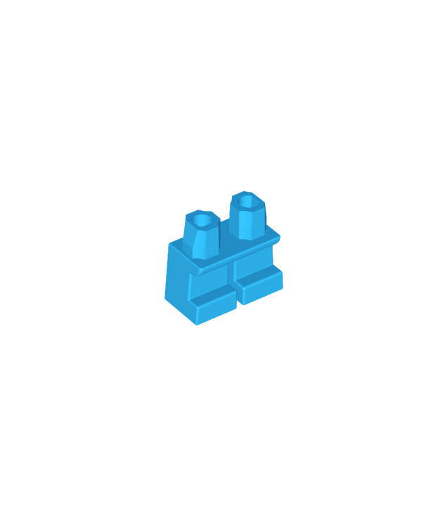 LEGO - Benen kort - Dark Azure | N