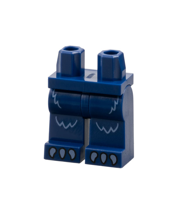 LEGO - Heupen en benen met lichtblauw bont- en klauwenpatroon - Dark Blue | N