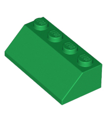 LEGO - Helling 45 graden 2 x 4 - Green | N - Thumbnail