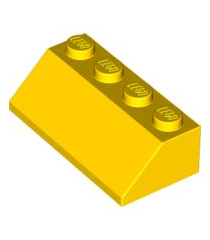 LEGO - Helling 45 graden 2 x 4 - Yellow | N - Thumbnail