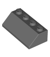 LEGO - Helling 45 graden 2 x 4 - Dark Bluish Gray | N - Thumbnail