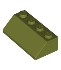 LEGO - Helling 45 graden 2 x 4 - Olive Green | N - Thumbnail