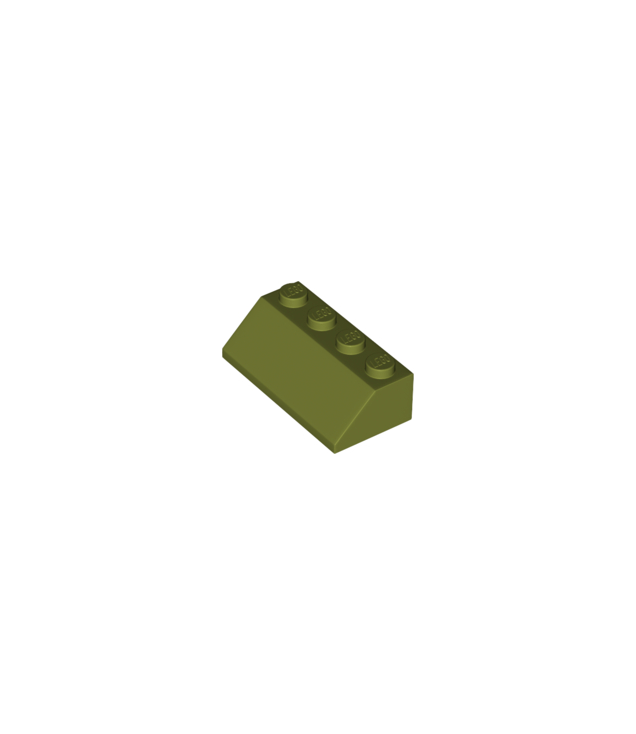 LEGO - Helling 45 graden 2 x 4 - Olive Green | N