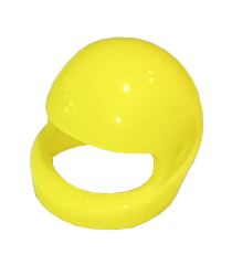 LEGO - Minifiguur-helm motorfiets (standaard) - Neon Yellow | N - Thumbnail
