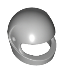 LEGO - Minifiguur-helm motorfiets (standaard) - Light Bluish Gray | N - Thumbnail